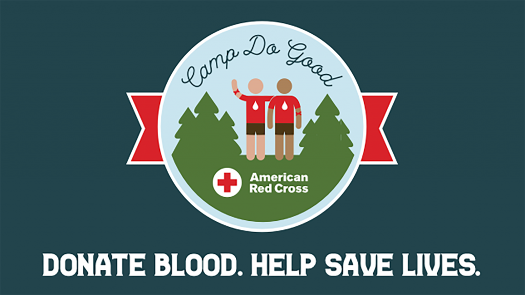Event graphic for the Community Blood Drive.